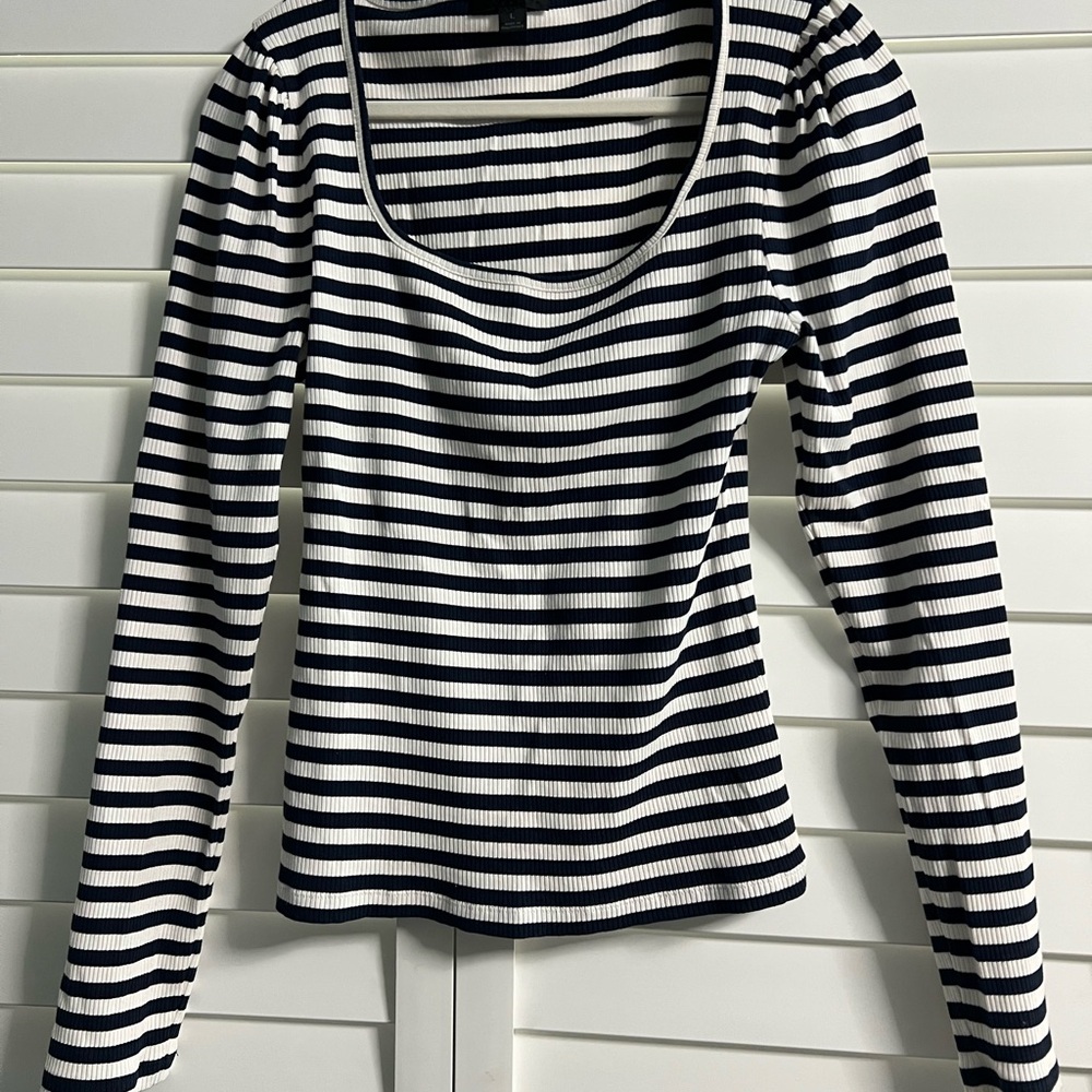 J. Crew Striped Long Sleeve Top